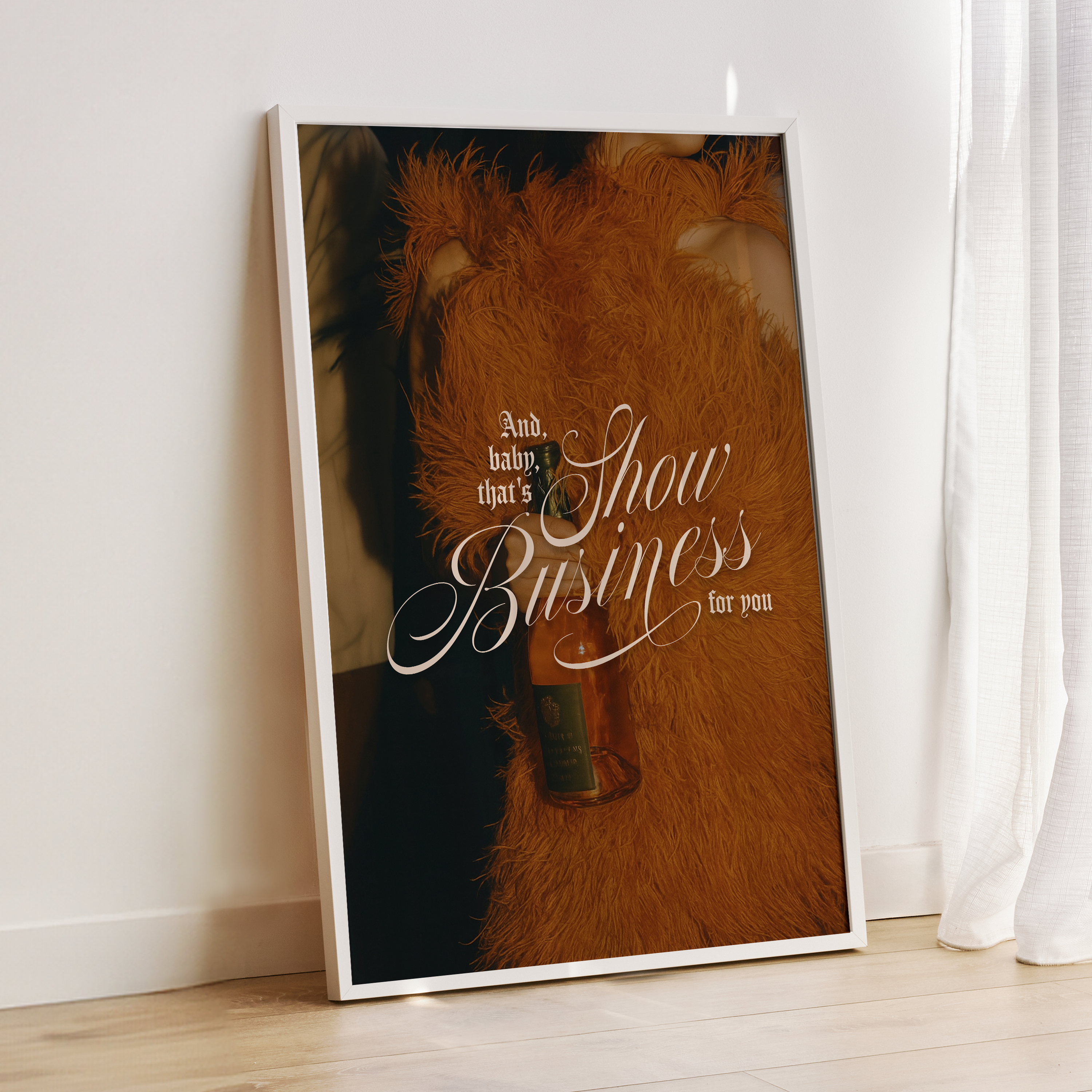 Show Business Showgirl poster featuring The Life of a Showgirl, Swiftie Gifts, Minimal Wall Art, Song Poster, Aesthetic Prints