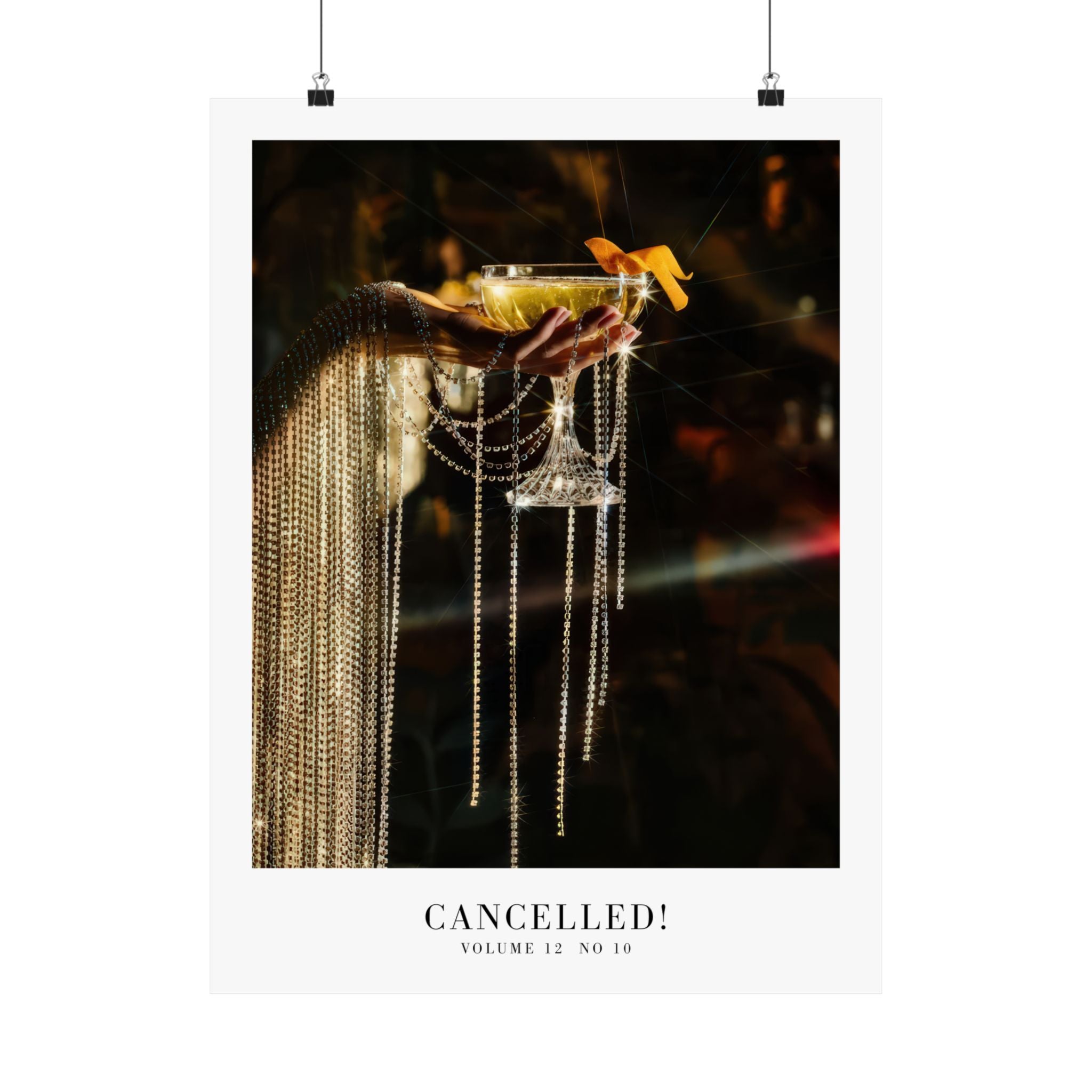 Showgirl wall art featuring aesthetic posters, Swiftie song posters, minimal design, bar cart prints celebrating life of a showgirl, Cancelled Poster