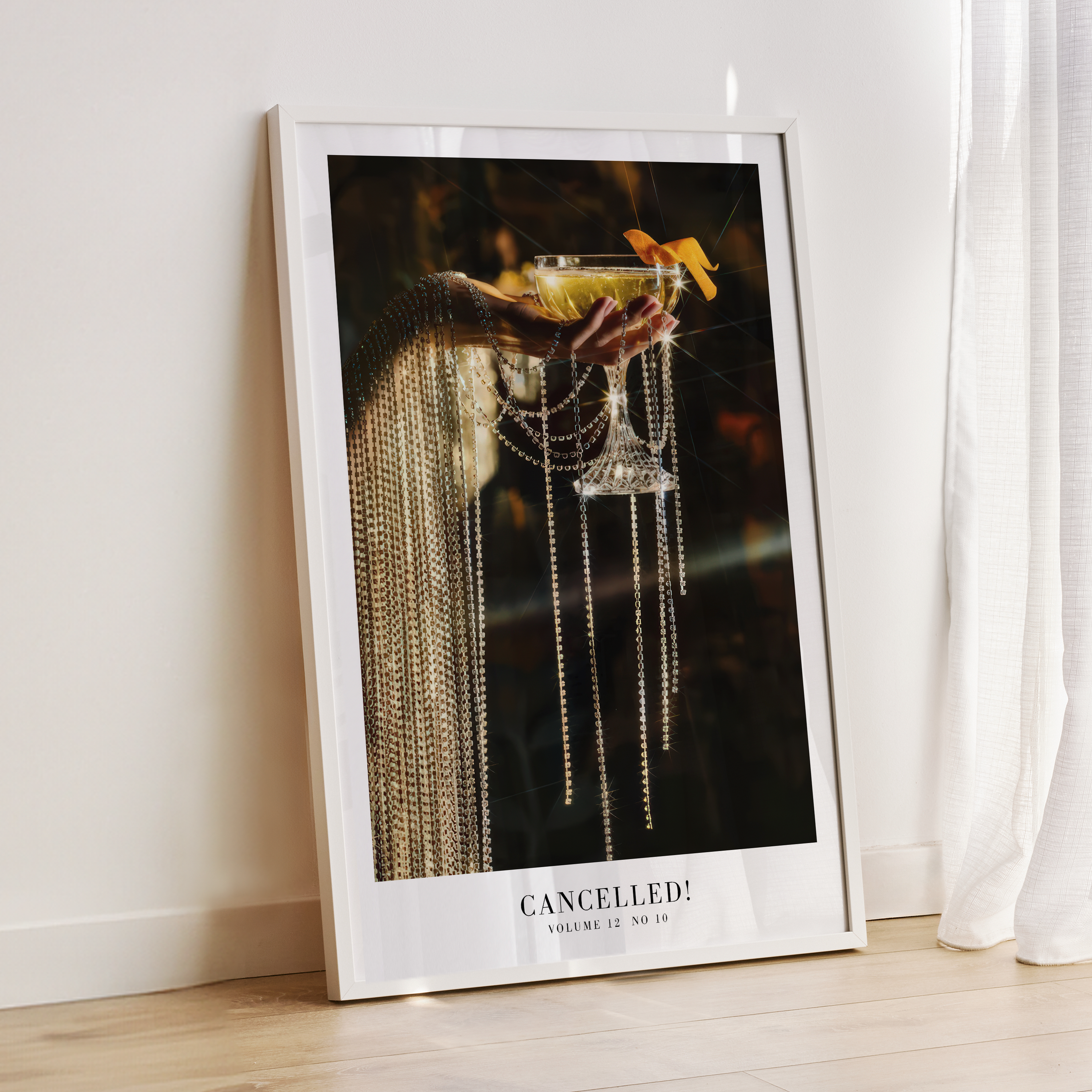 Showgirl wall art featuring aesthetic posters, Swiftie song posters, minimal design, bar cart prints celebrating life of a showgirl, Cancelled Poster