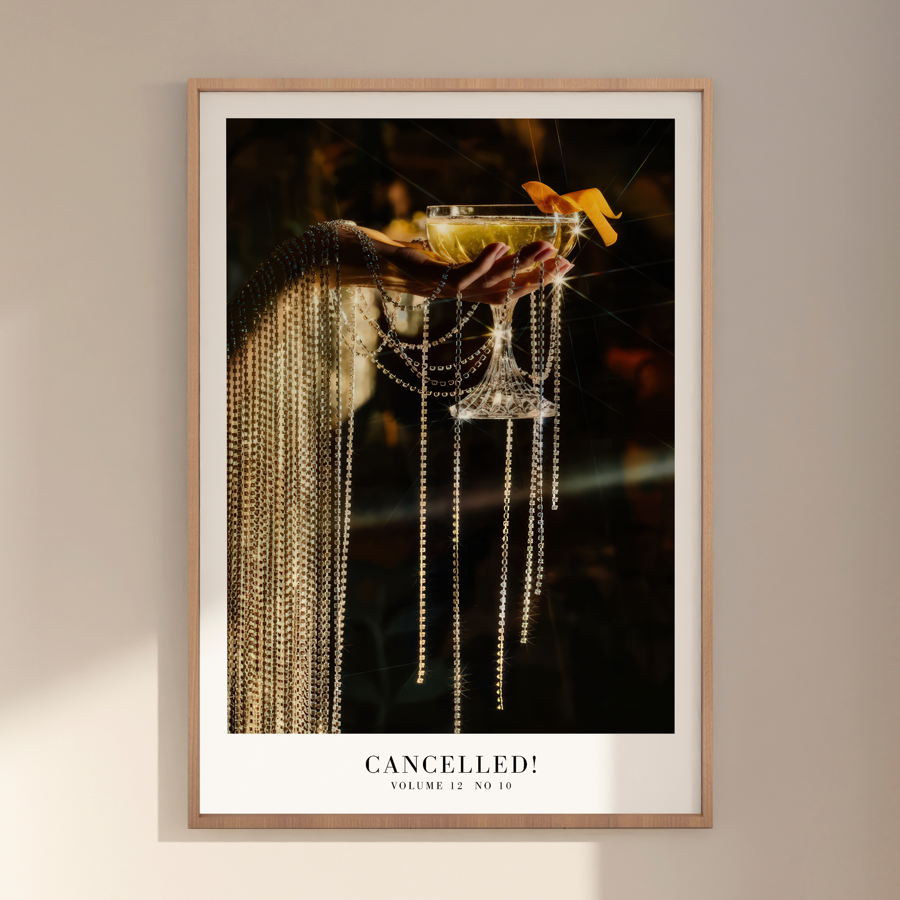 Showgirl wall art featuring aesthetic posters, Swiftie song posters, minimal design, bar cart prints celebrating life of a showgirl, Cancelled Poster