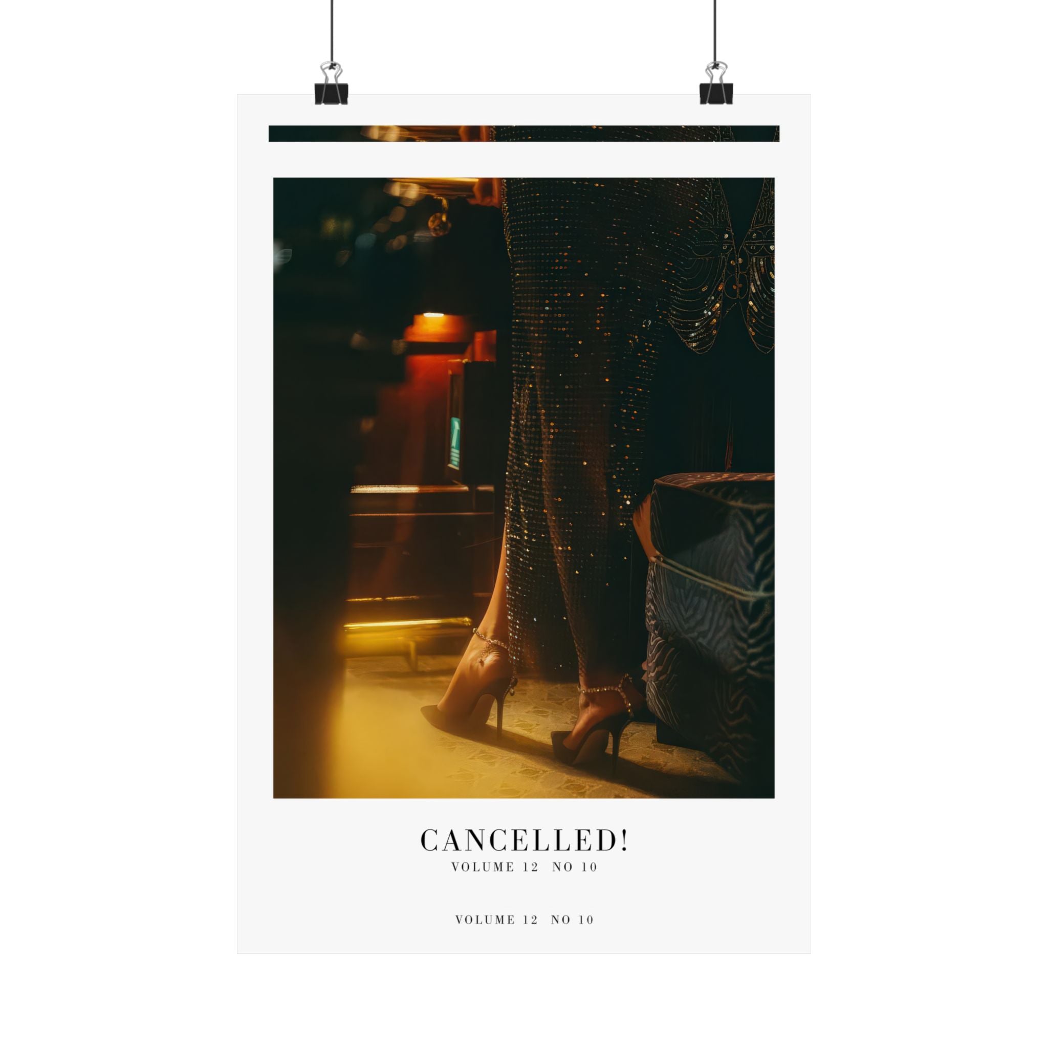 CANCELLED Life of a Showgirl Taylor Swift–inspired poster — detail view 3