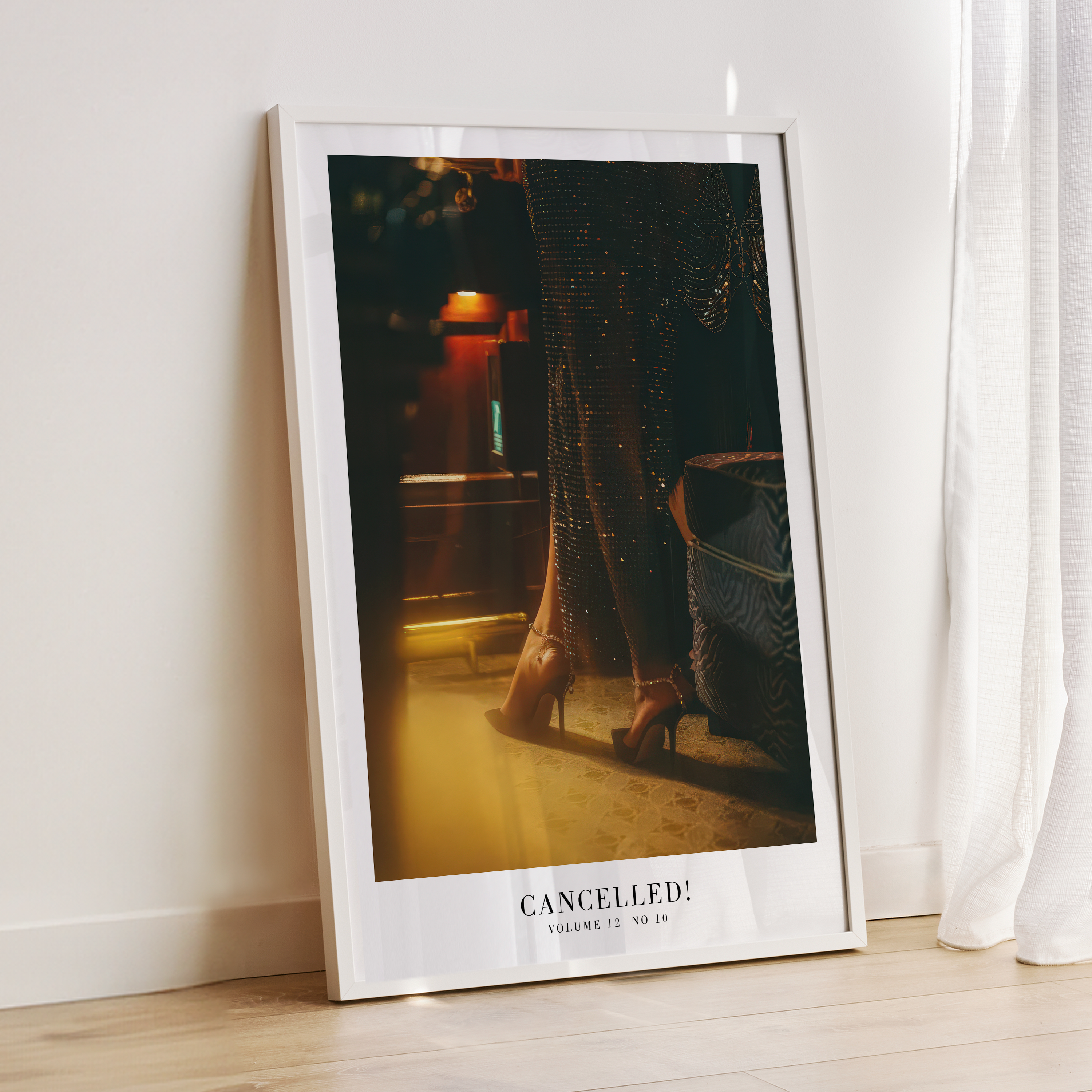 Minimal song poster featuring CANCELLED by Haus Of Moods, inspired by Taylor Swift's The Life of a Showgirl - perfect Swifties wall art.