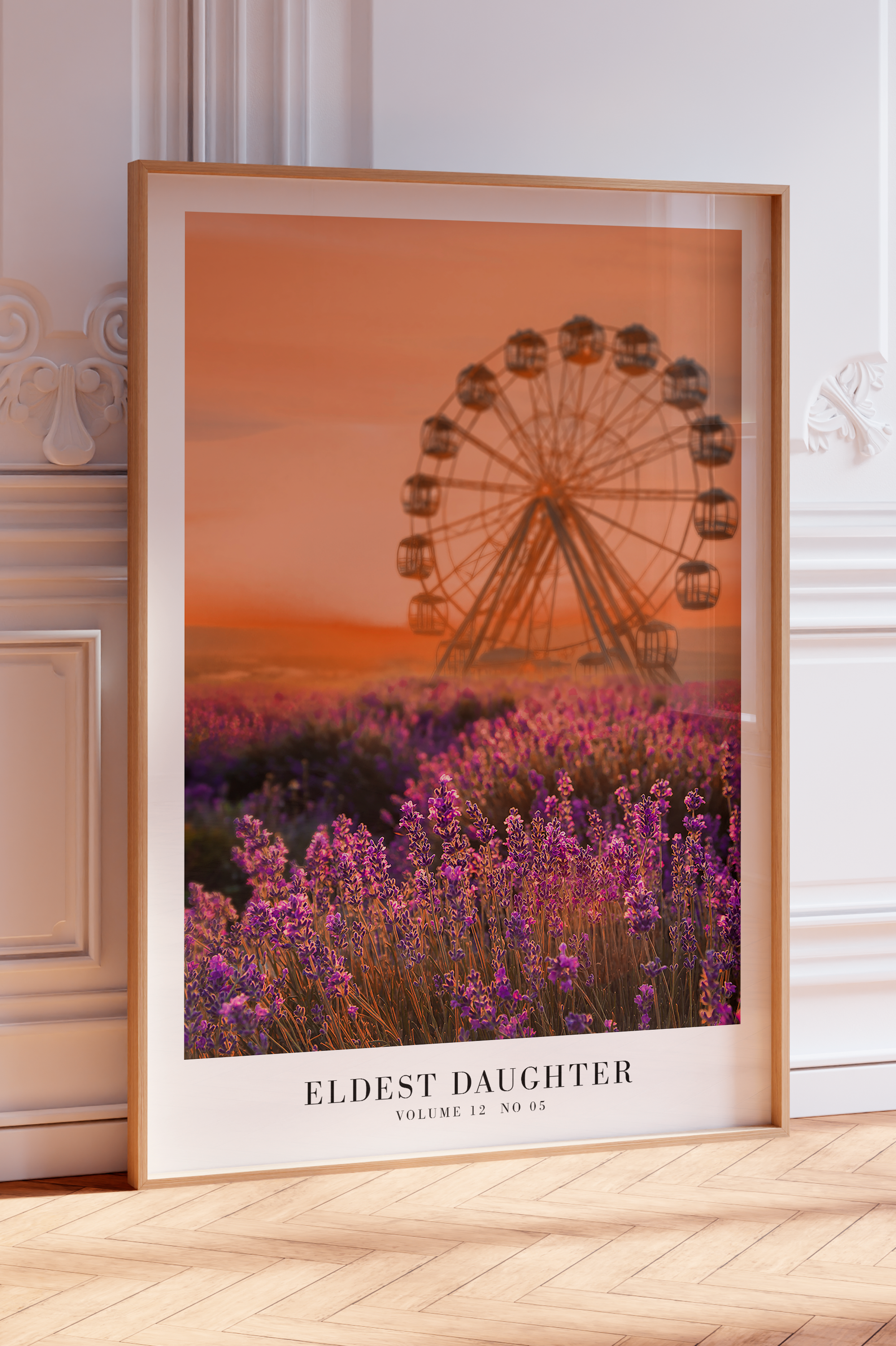 The Life of A Showgirl minimal song poster featuring the eldest daughter, perfect Swiftie gifts highlighting showgirl themes.