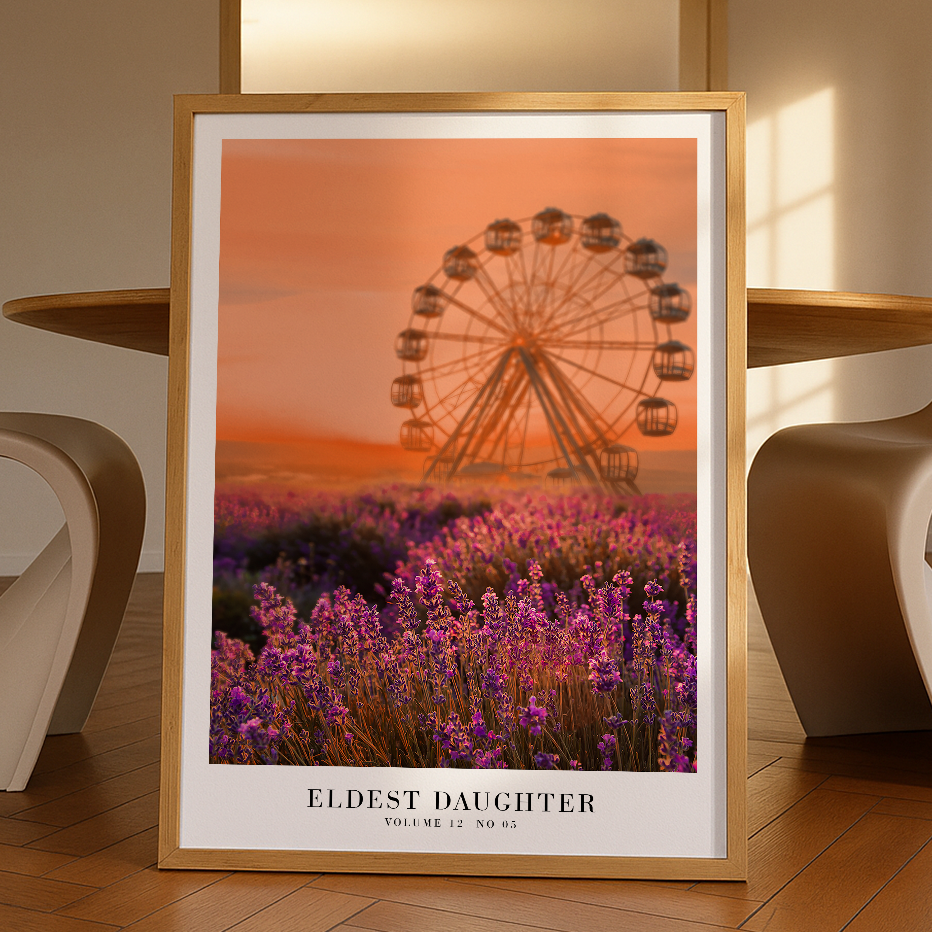 The Life of A Showgirl minimal song poster featuring the eldest daughter, perfect Swiftie gifts highlighting showgirl themes.