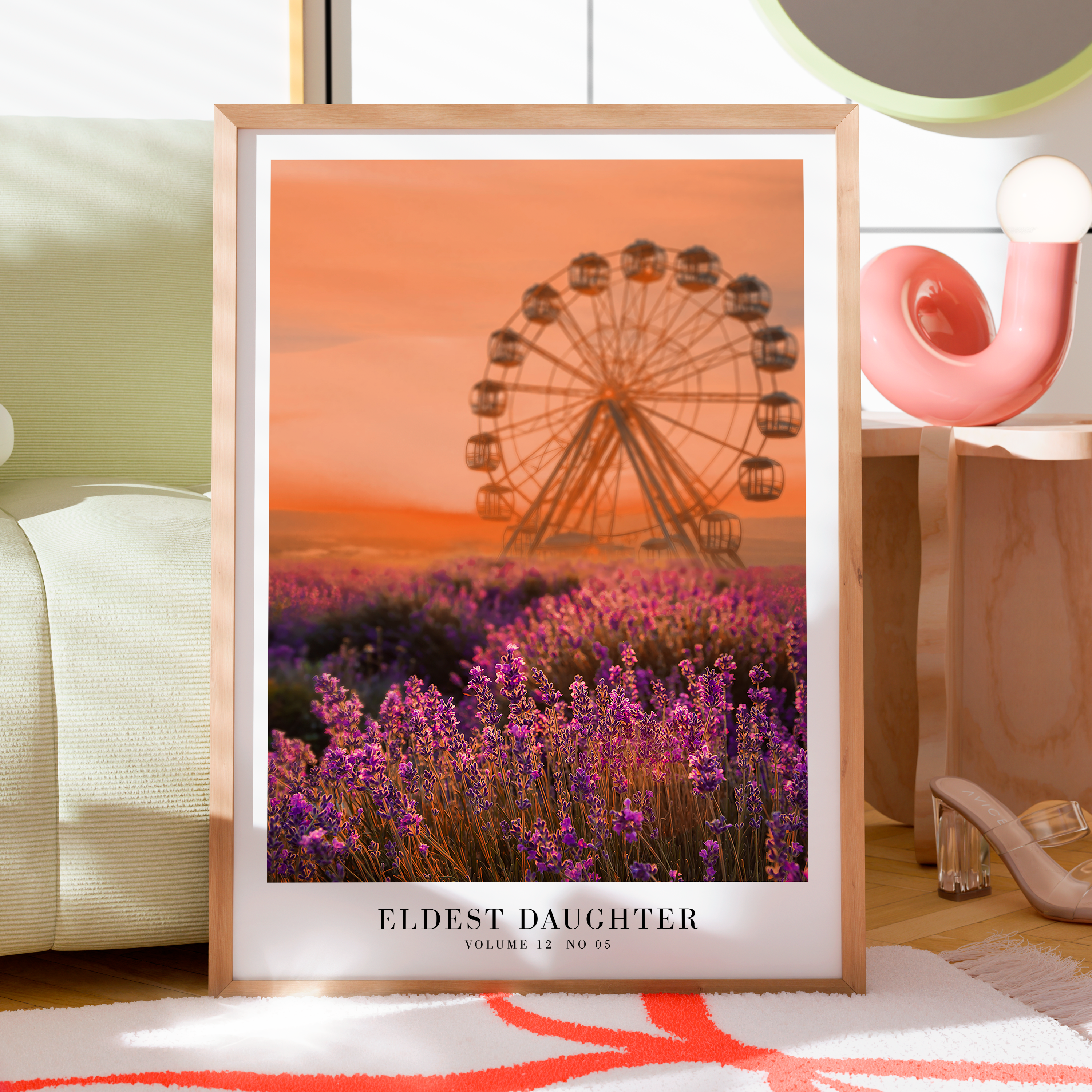 The Life of A Showgirl minimal song poster featuring the eldest daughter, perfect Swiftie gifts highlighting showgirl themes.