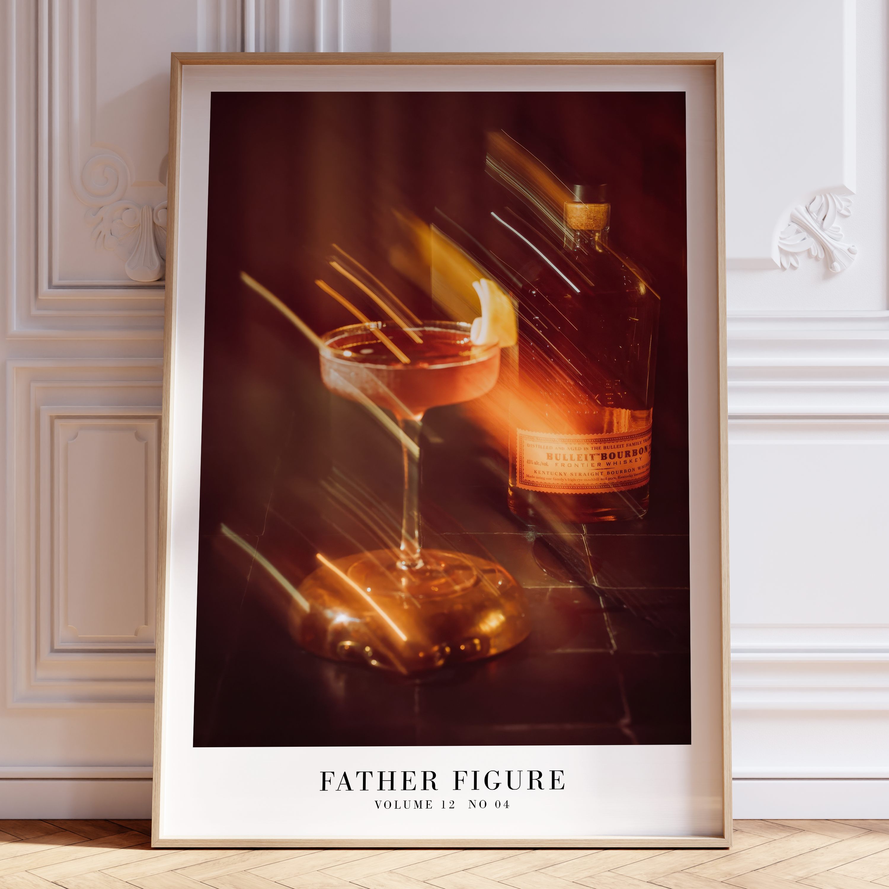 Father Figure poster featuring showgirl design, Swiftie aesthetic, minimal song wall art for stylish music decor