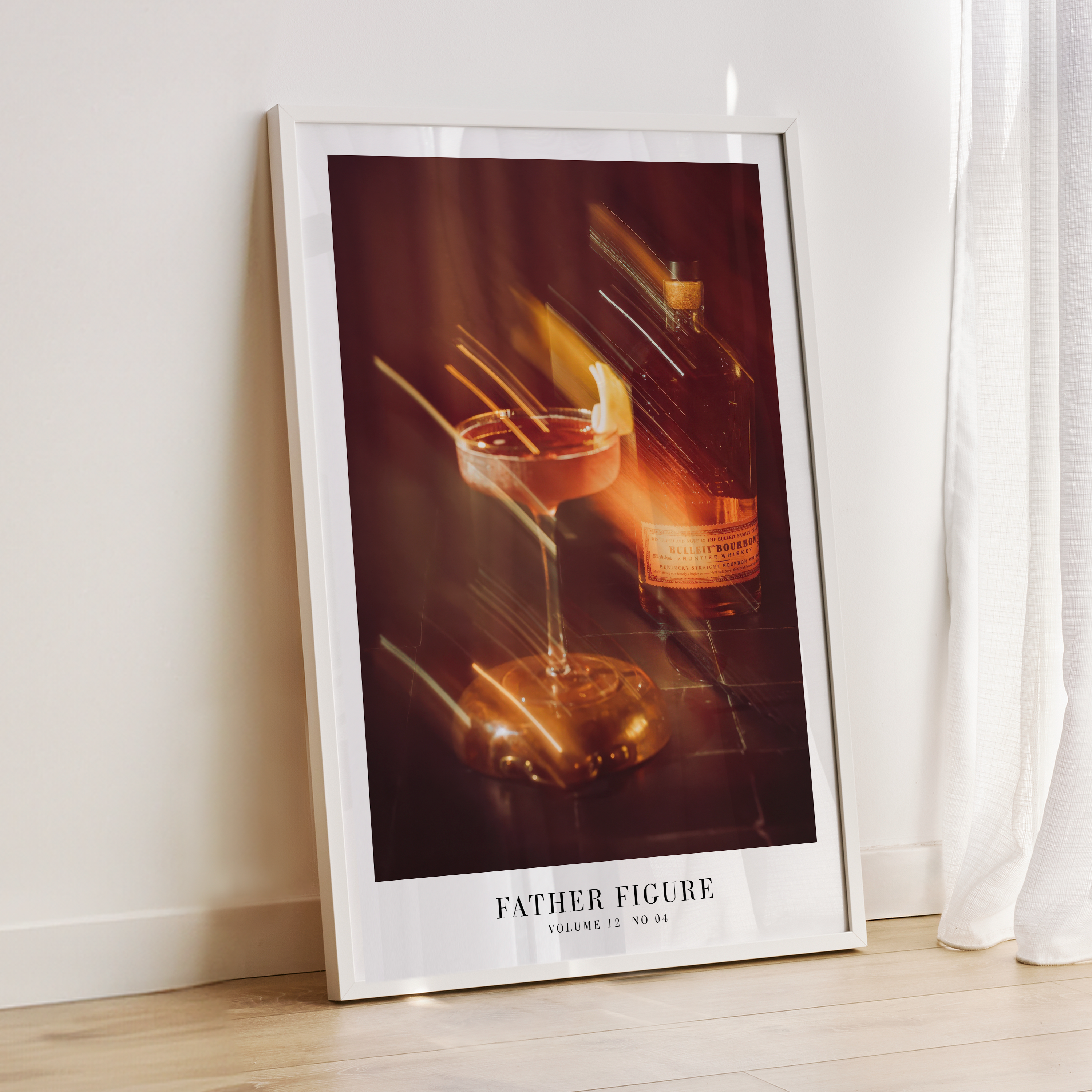 Father Figure poster featuring showgirl design, Swiftie aesthetic, minimal song wall art for stylish music decor