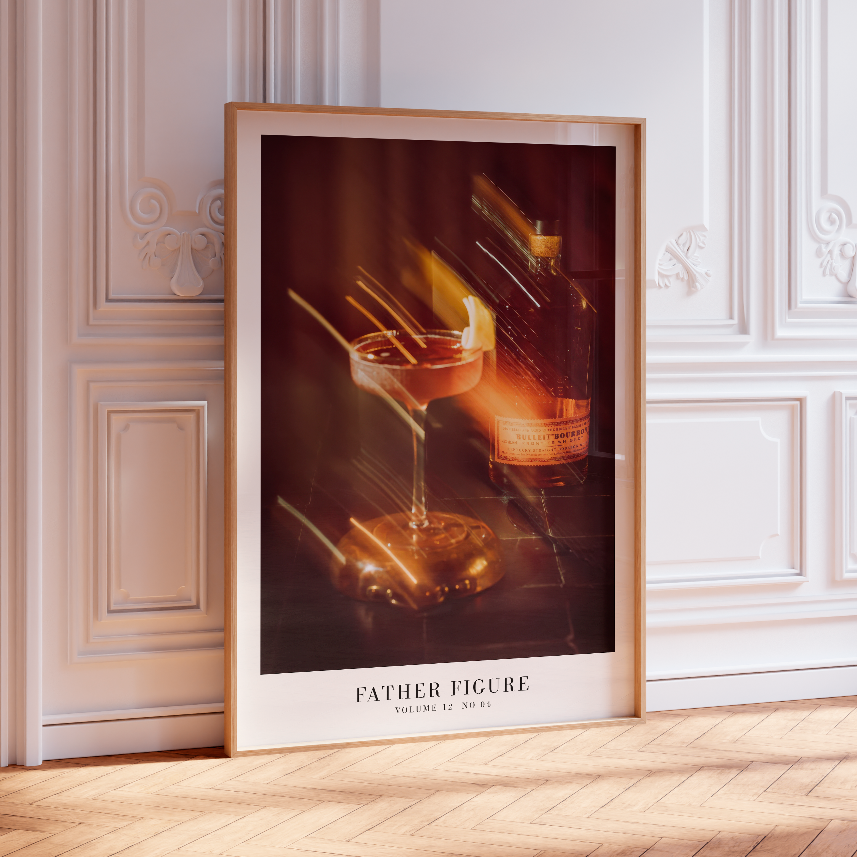 Father Figure poster featuring showgirl design, Swiftie aesthetic, minimal song wall art for stylish music decor