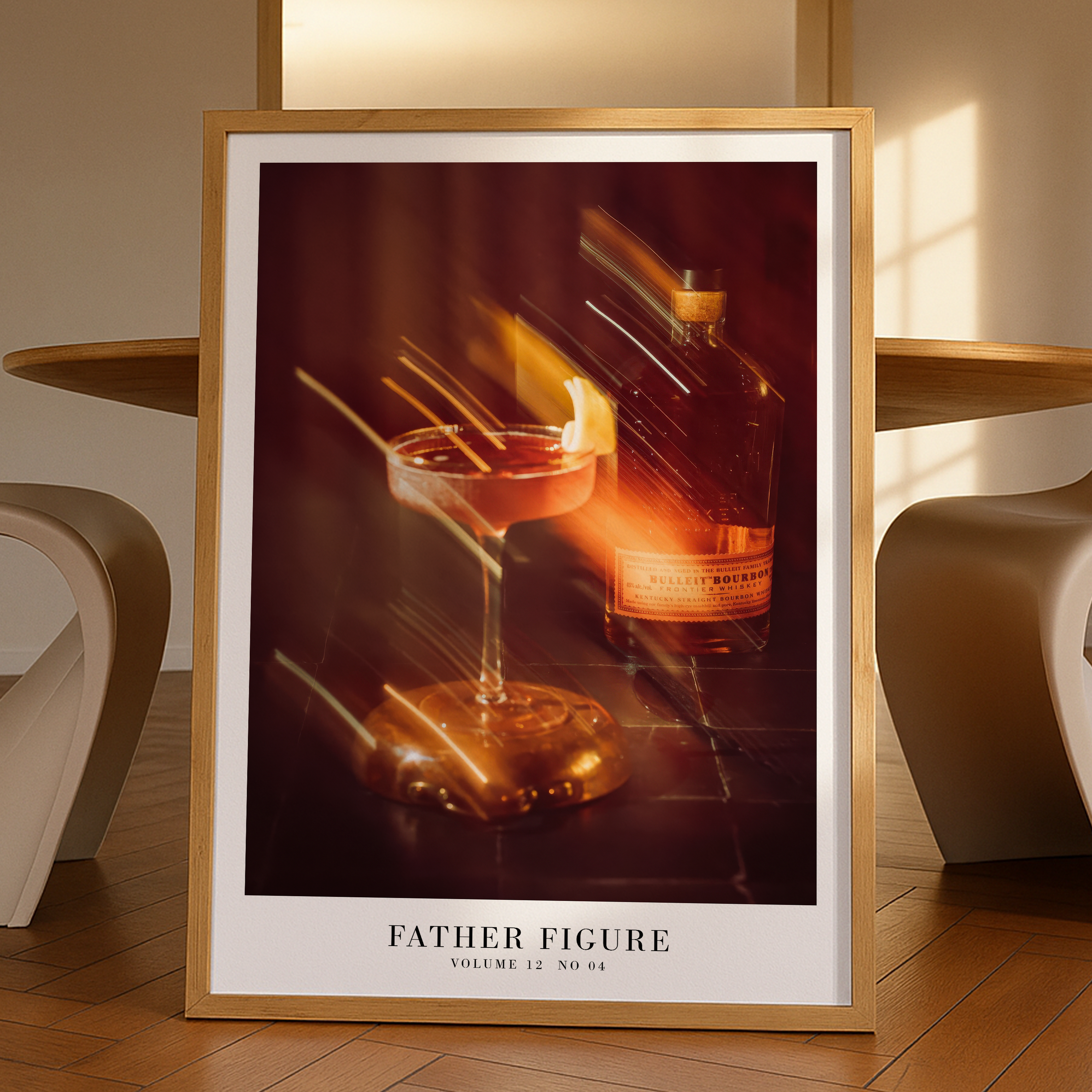 Father Figure poster featuring showgirl design, Swiftie aesthetic, minimal song wall art for stylish music decor