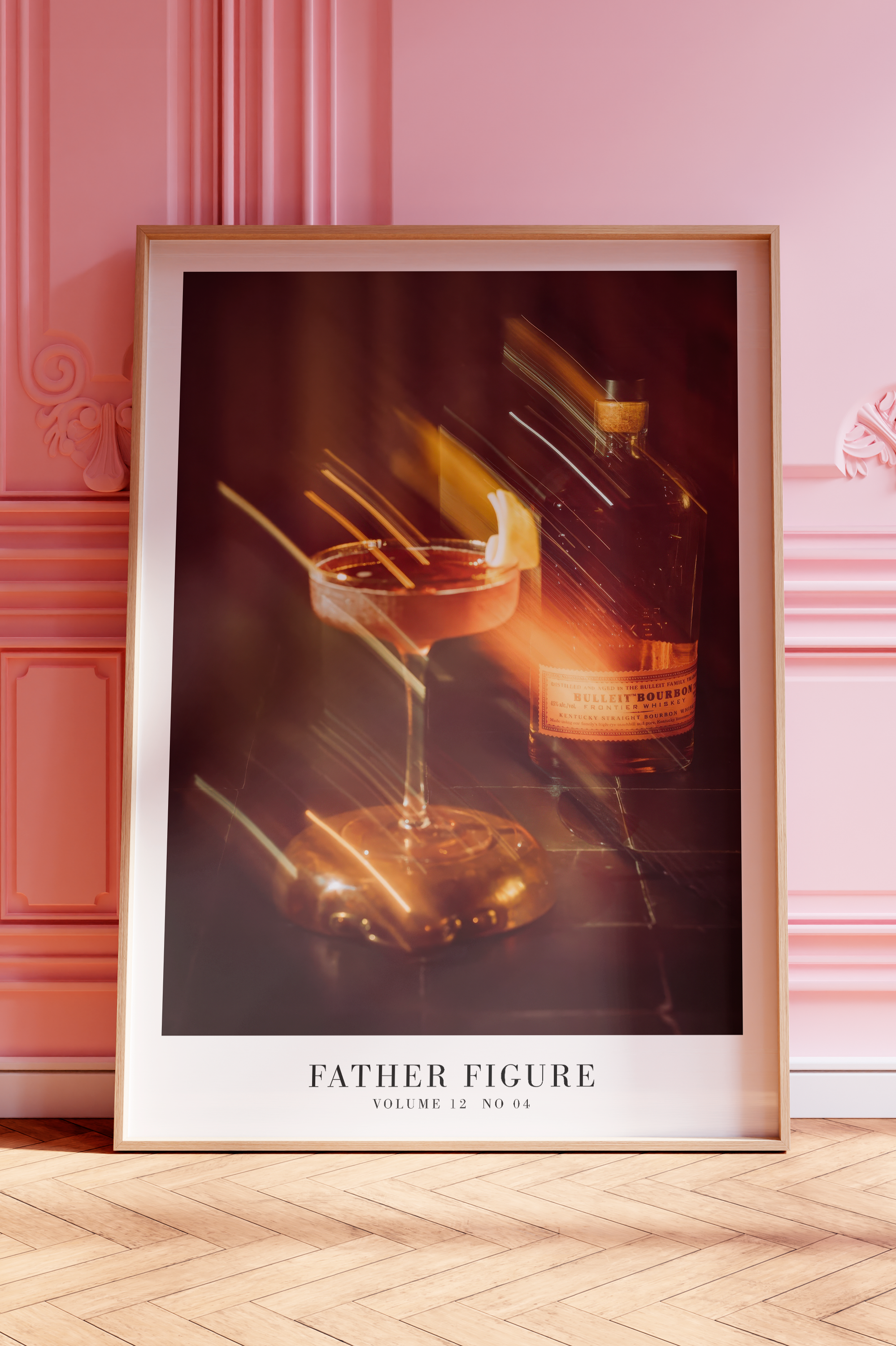 Father Figure poster featuring showgirl design, Swiftie aesthetic, minimal song wall art for stylish music decor