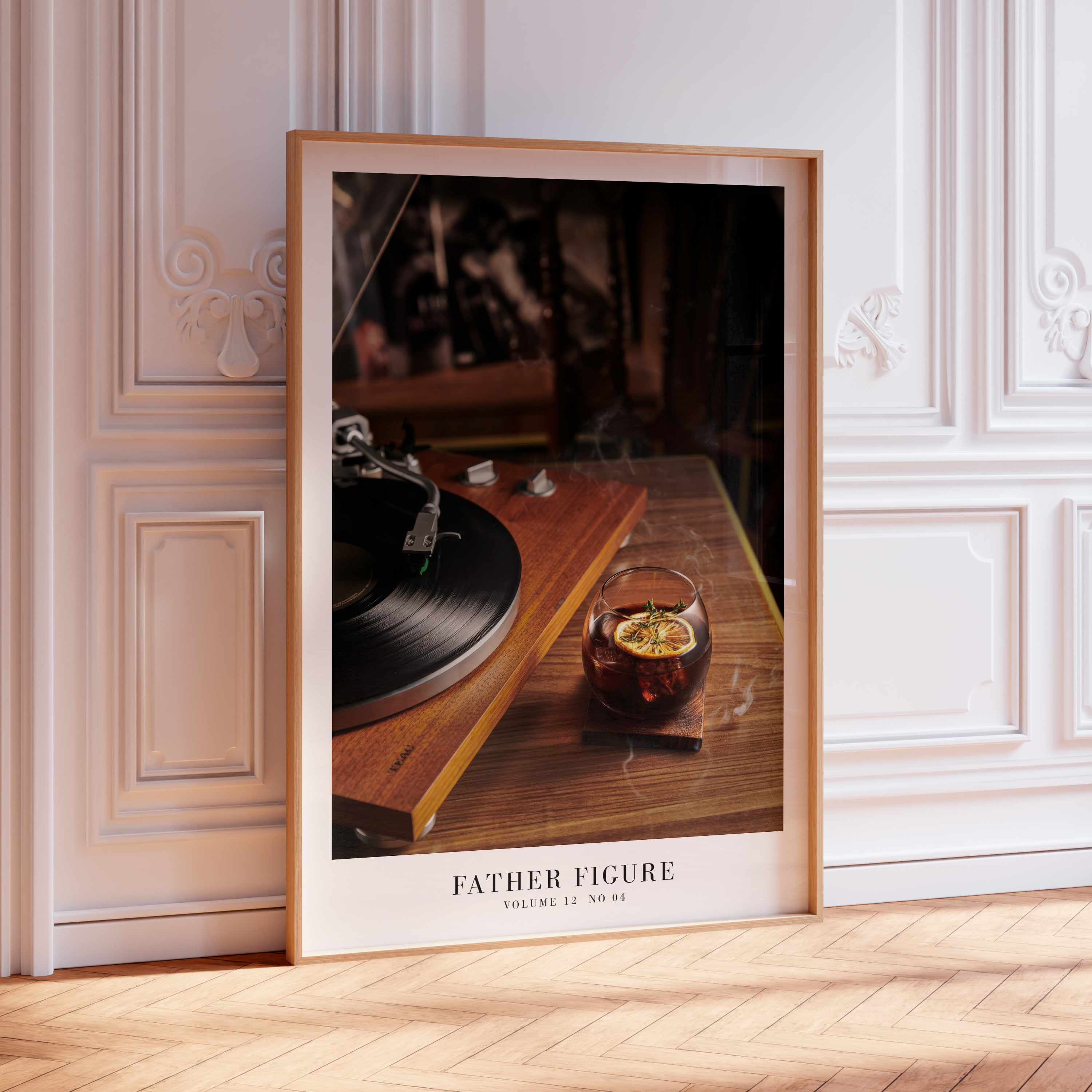 Father figure artwork featuring showgirl themes, perfect Swiftie gift and wall art for The Life of a Showgirl fans