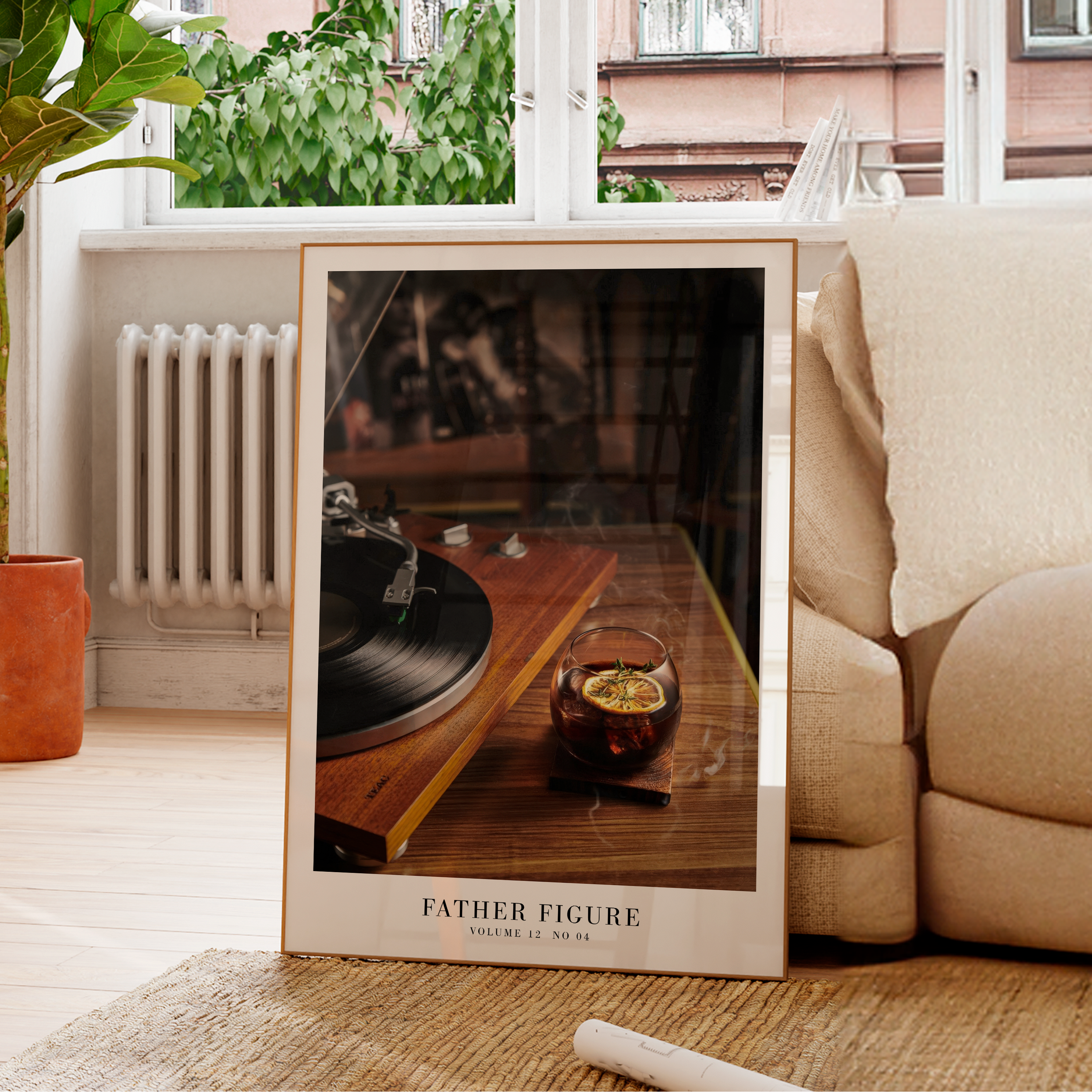 Father figure artwork featuring showgirl themes, perfect Swiftie gift and wall art for The Life of a Showgirl fans