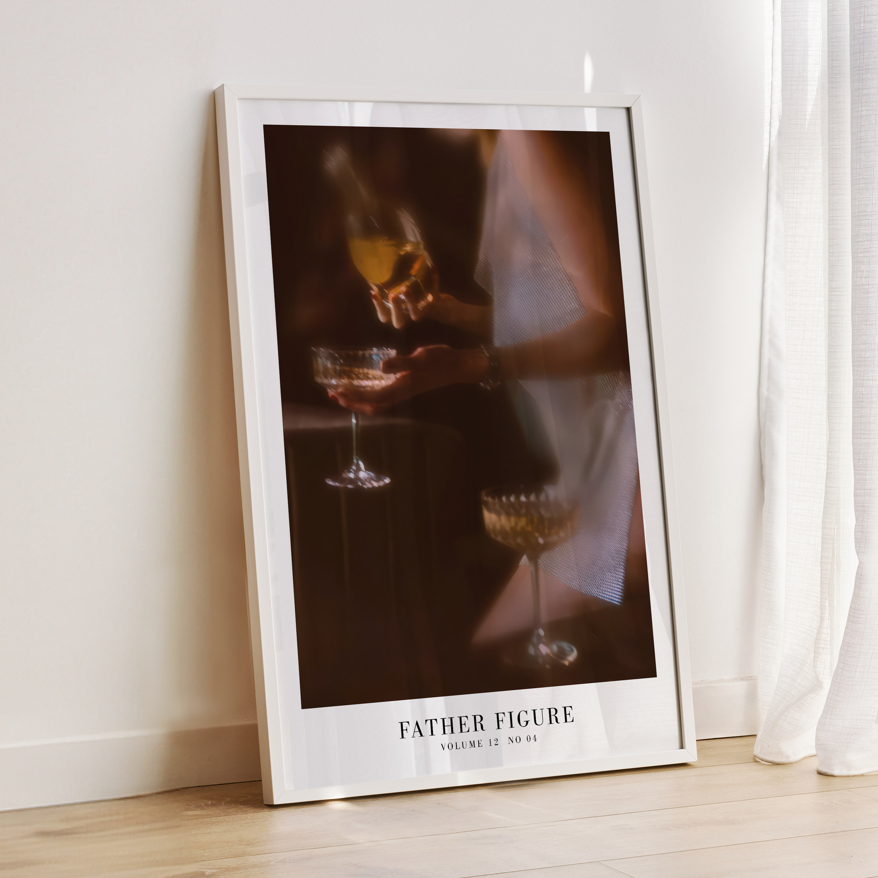Father Figure, Swiftie Gift, Bar Cart Art, Swiftie Wall Art, The Life of a Showgirl, Showgirl Aesthetic, Minimal Song Poster