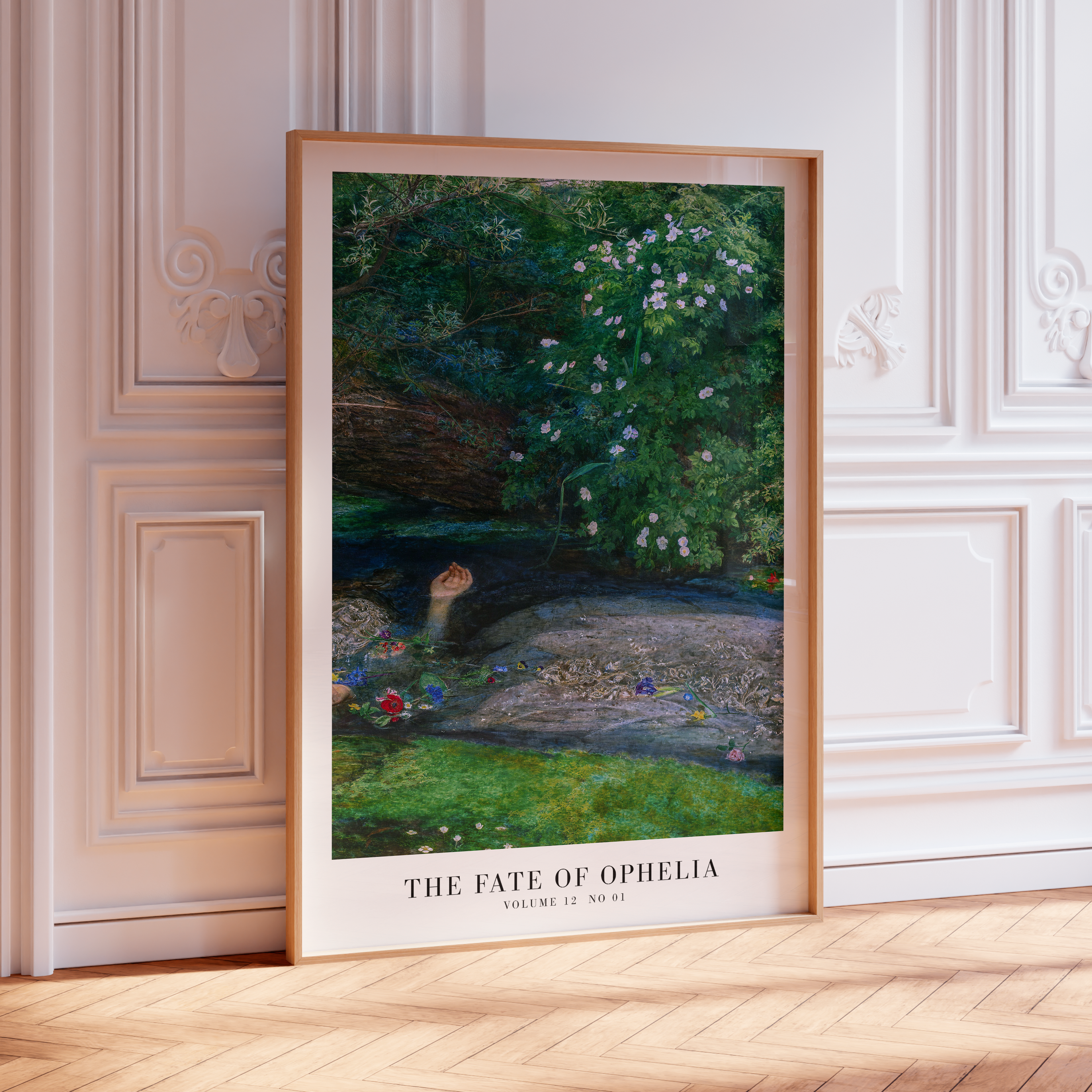 Ophelia artwork from Haus Of Moods, featuring Taylor Poster and Lyric Print in Minimal Music Poster style on bar cart art.