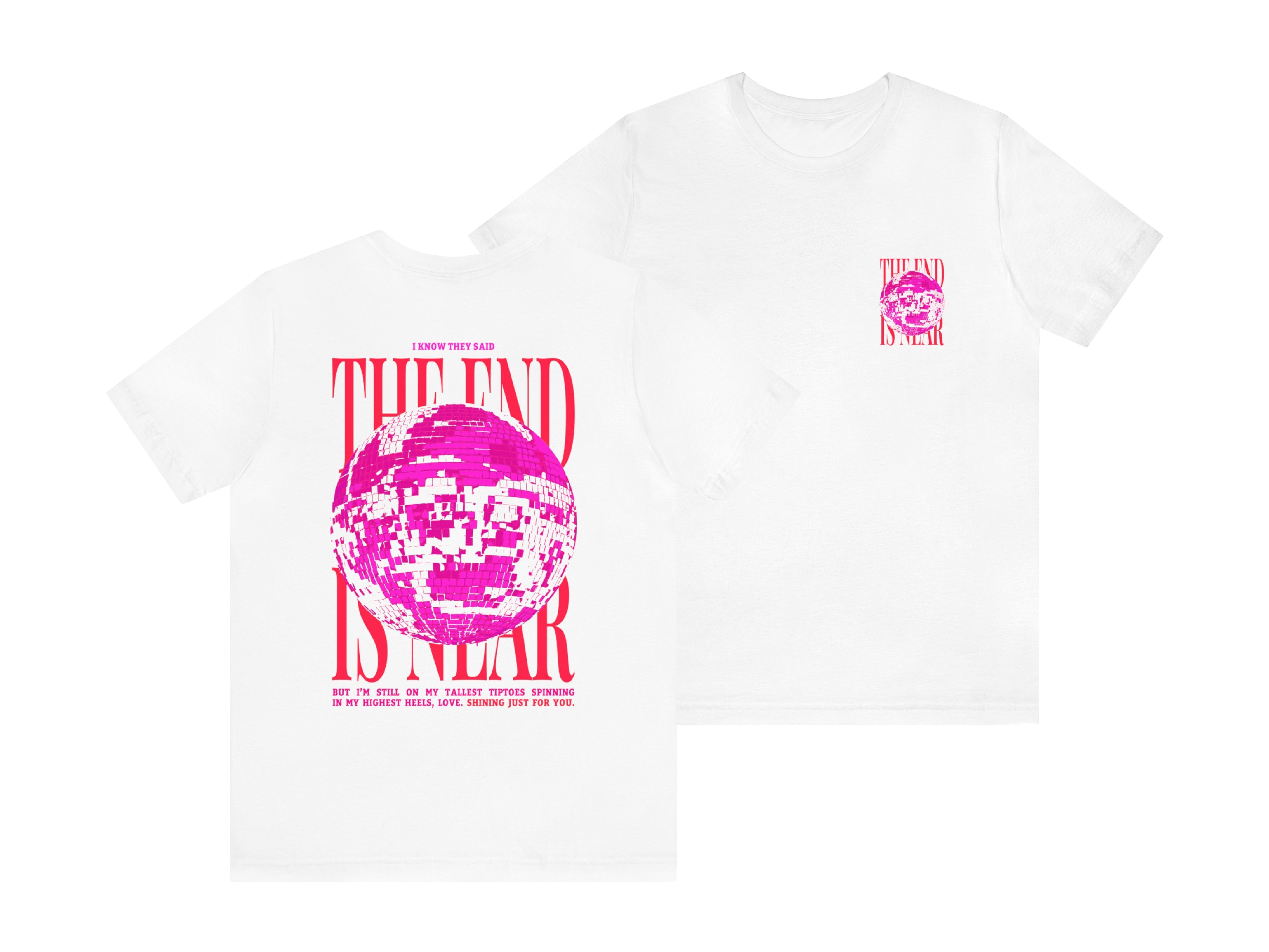 Mirrorball T | Pink & Orange.