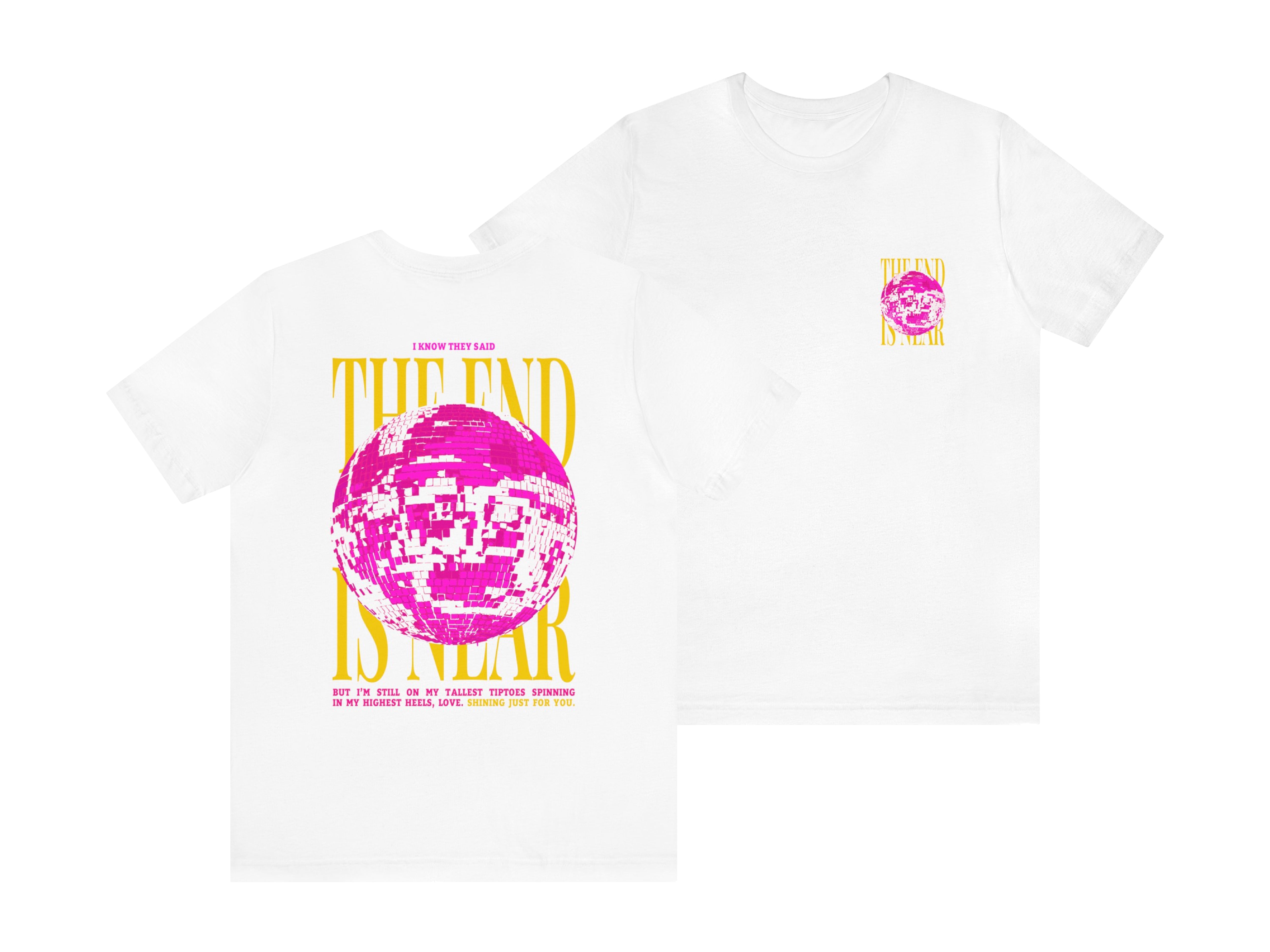 The End is Near Mirrorball Folklore Album Inspired T-Shirt - Haus Of Moods