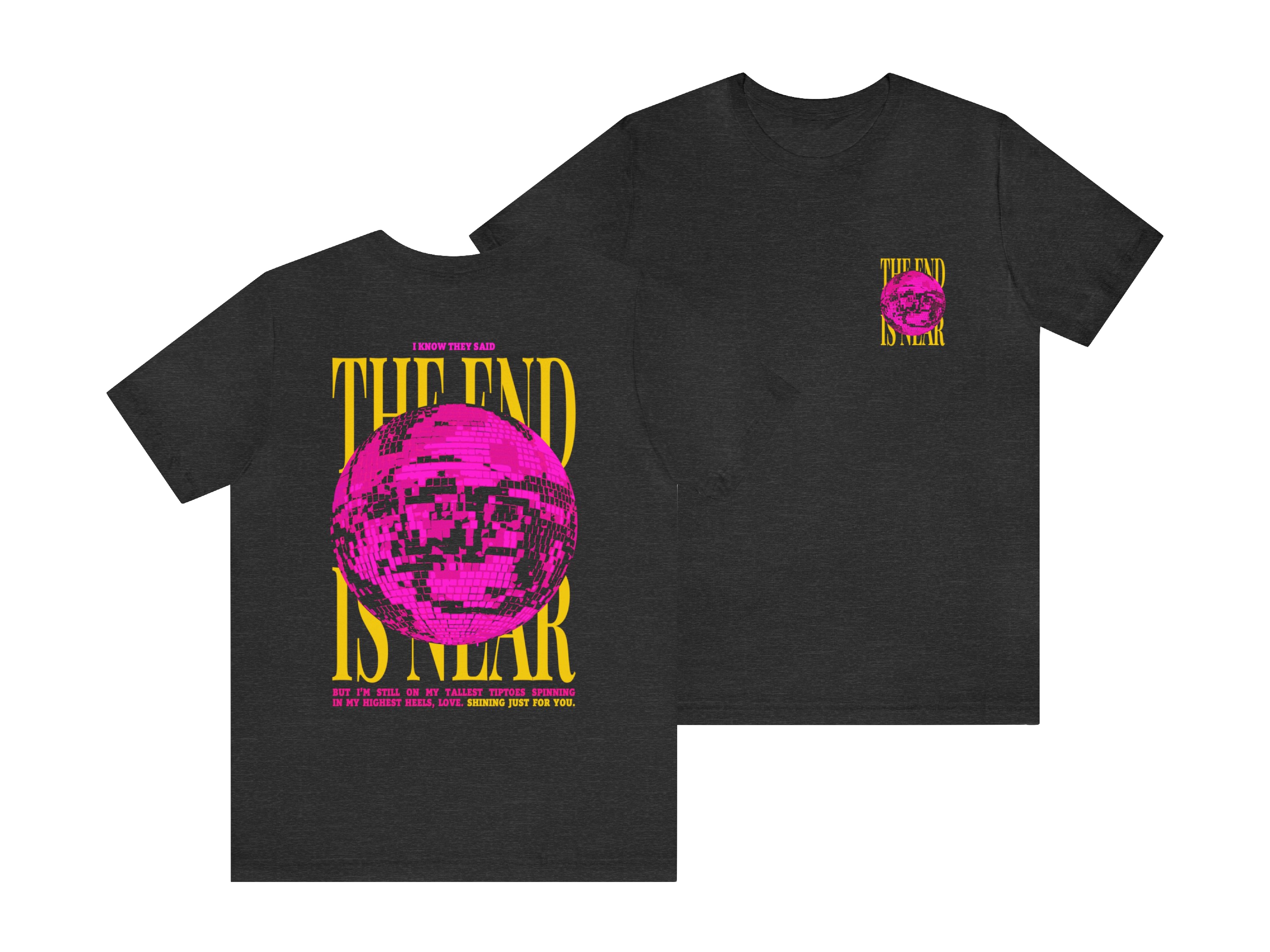 The End is Near Mirrorball Folklore Album Inspired T-Shirt - Haus Of Moods