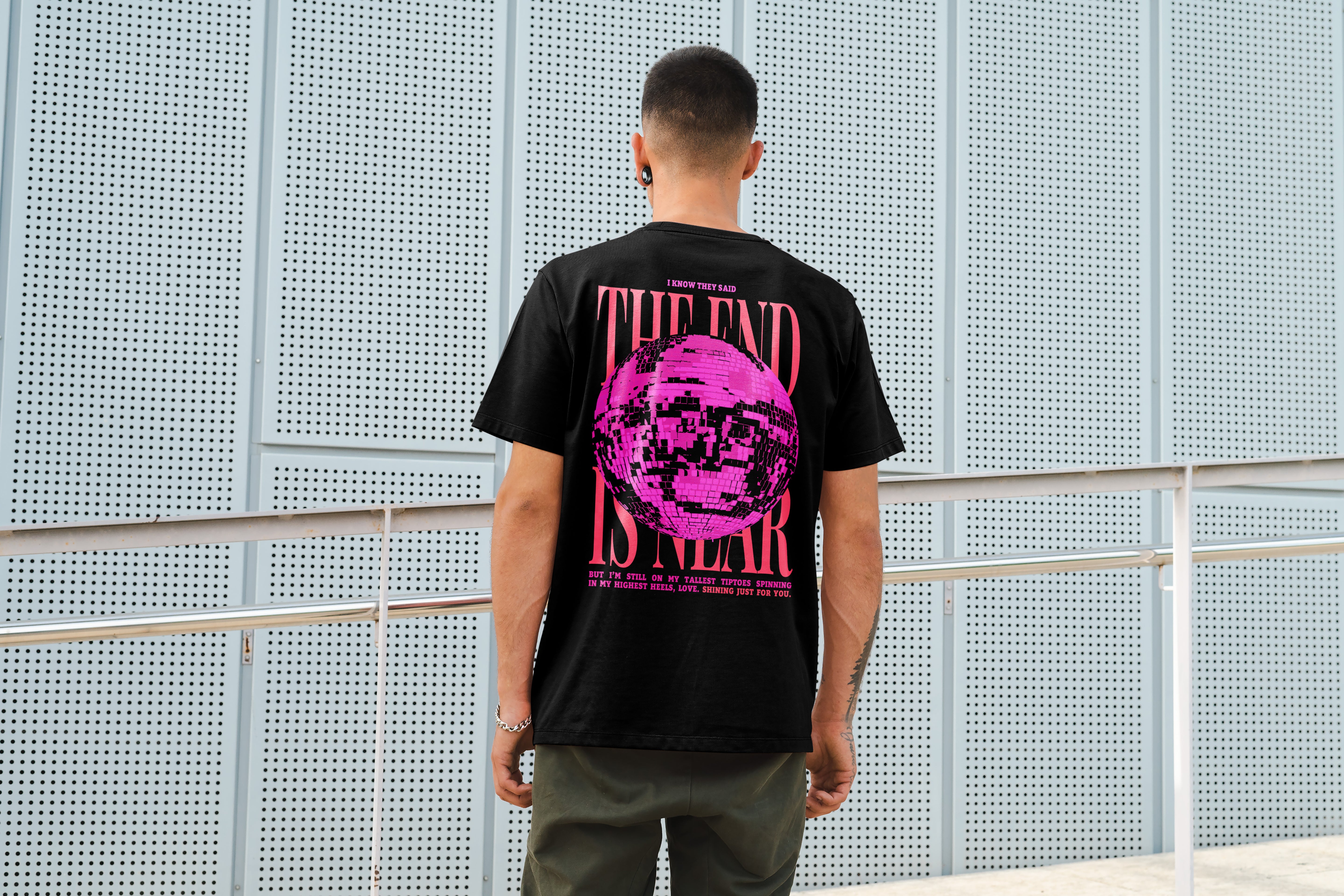 The End is Near Mirrorball Folklore Album Inspired T-Shirt - Haus Of Moods