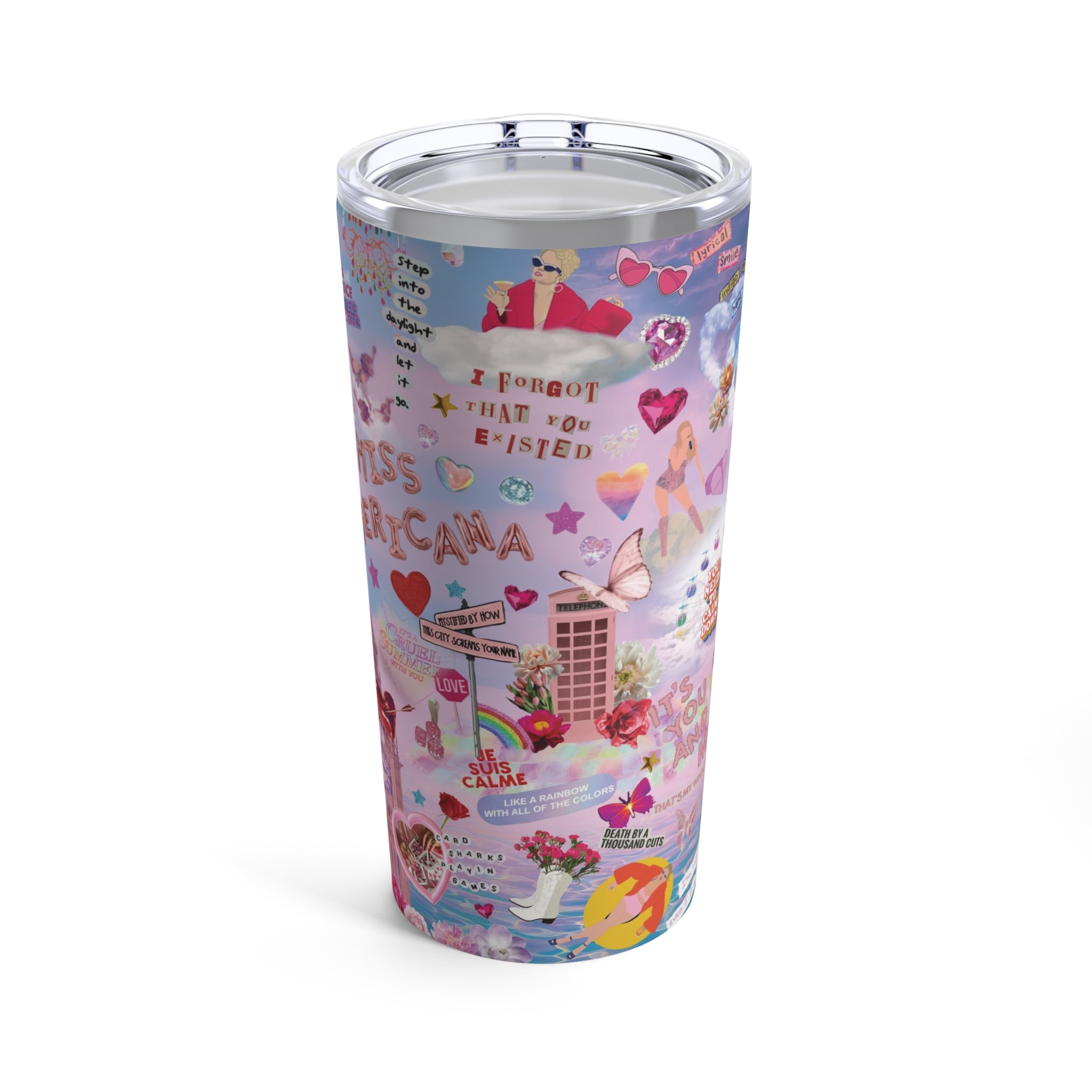 Lover Taylor Eras Style Tumbler 20 Oz | Lover Inspired Gift.