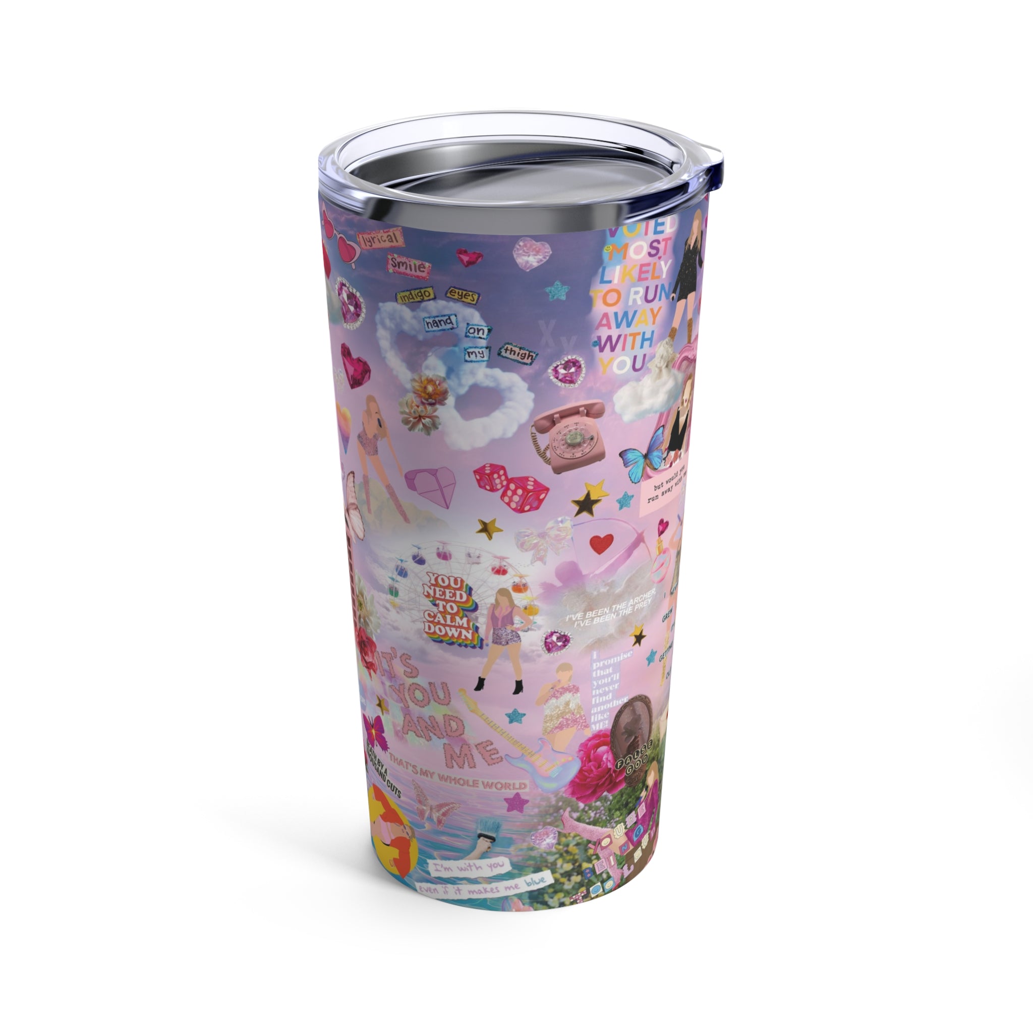 Lover Taylor Eras Style Tumbler 20 Oz | Lover Inspired Gift.