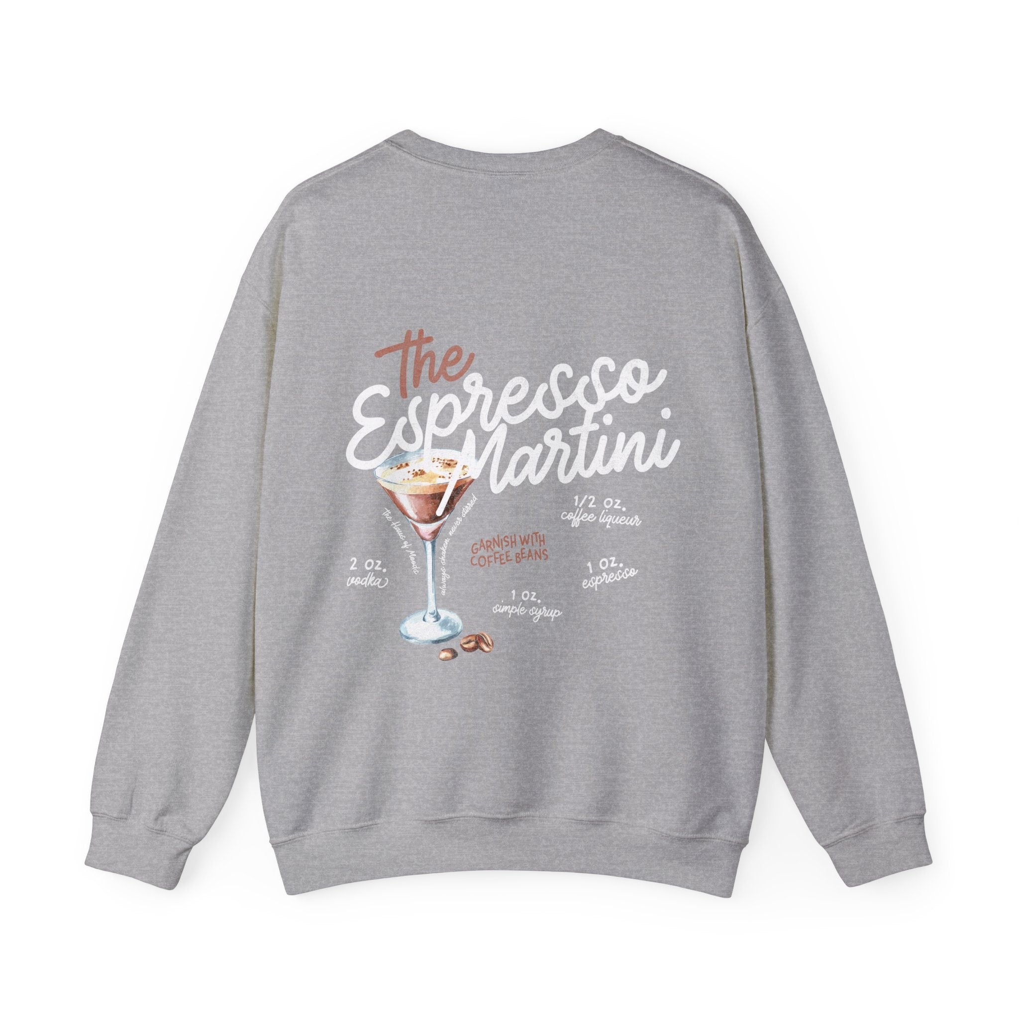 The Espresso Martini Sweatshirt, Retro Cocktail and Social
